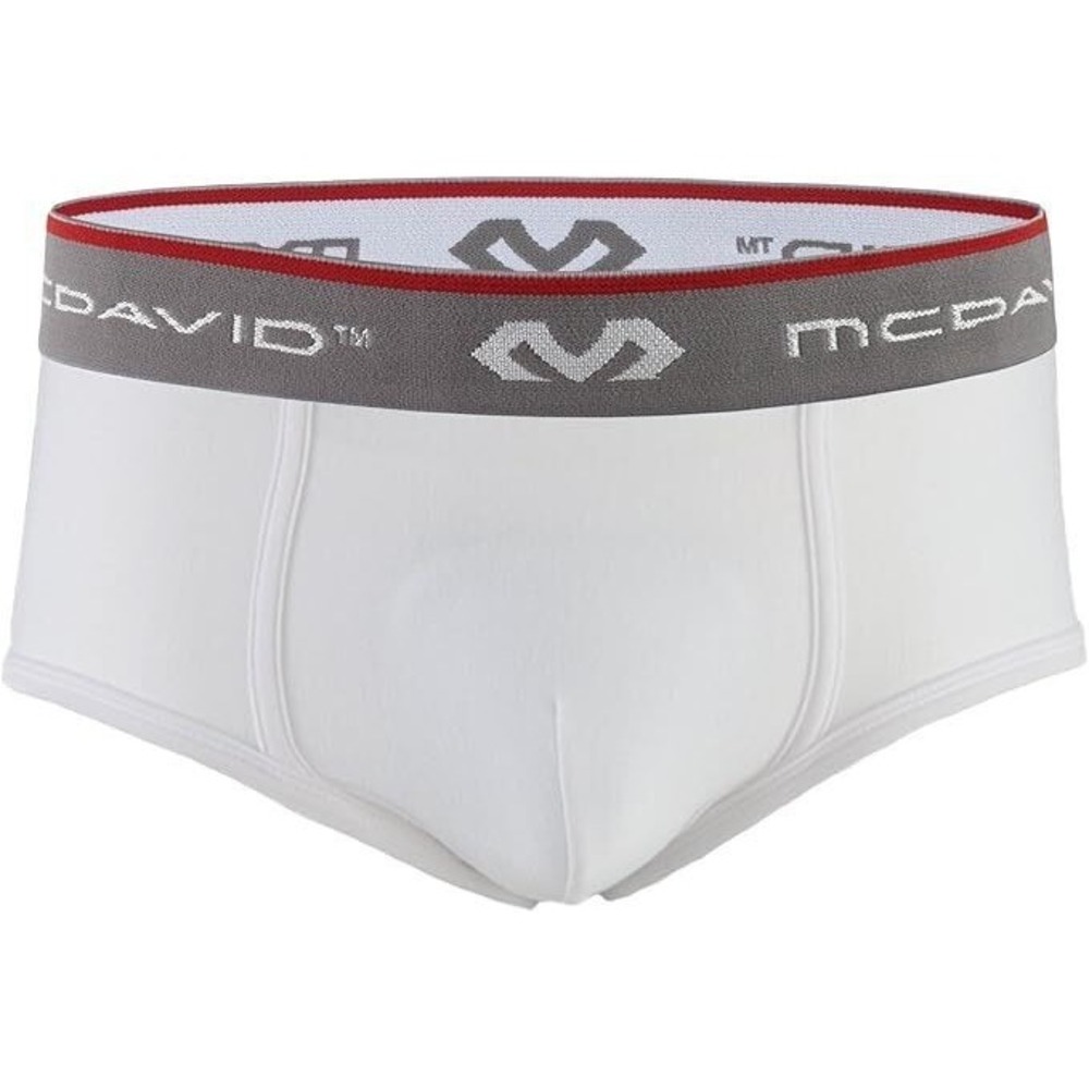 McDAVID Kids' Classic Brief with Flex Cup - White, X-Small